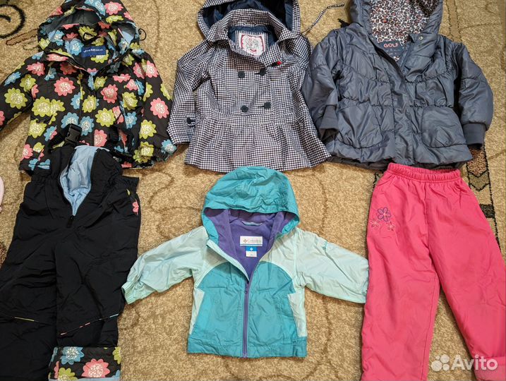 Детские вещи для девочки 1-3 года примерно