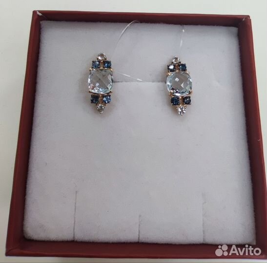 Серьги золотые (арт 114397) Л101Б