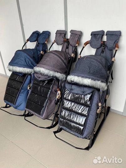 Санки коляска Glory Gloss новые