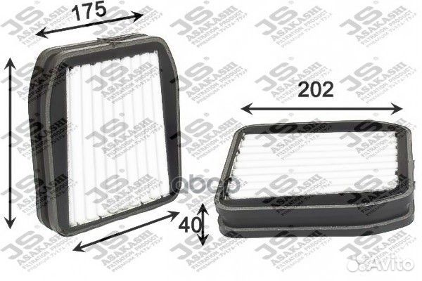 Фильтр салон. JS AC0095SET AC0095SET JS Asakashi