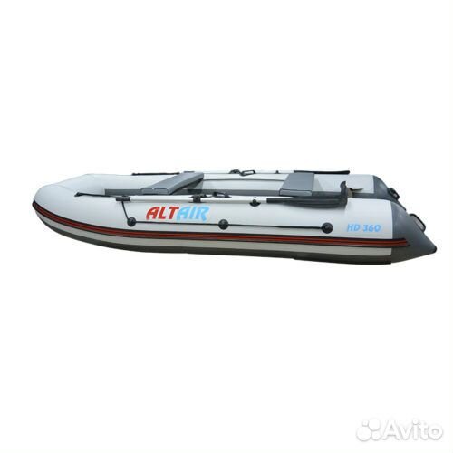 Лодка пвх altair HD-360 нднд, Цвет - бело-серая