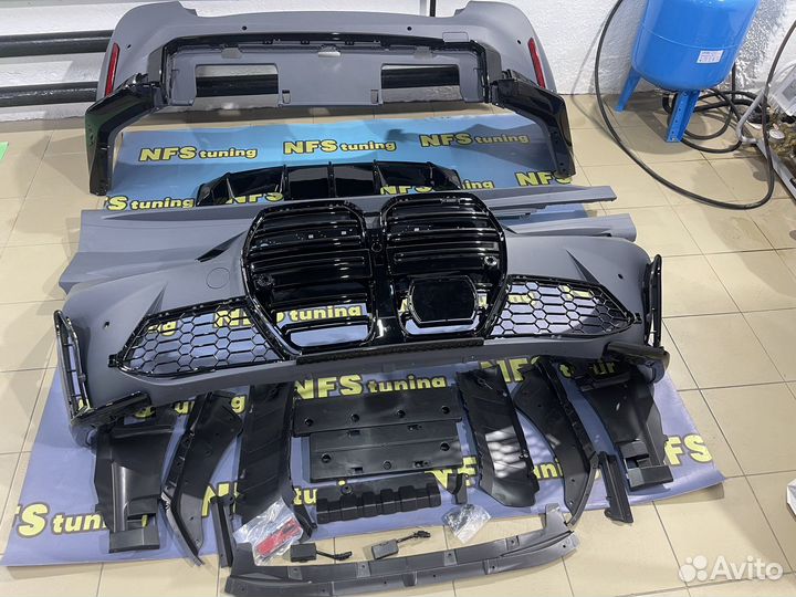 Обвес на BMW G22 2020+ М4 бампер пороги