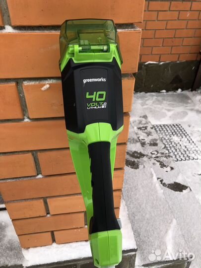 Снегоуборочная лопата greenworks gd40ss2 40v