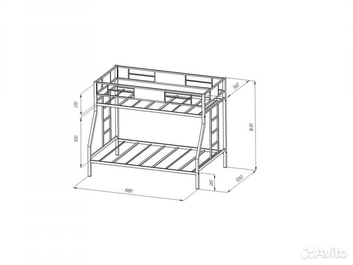 Кровать двухъярусная Гранада