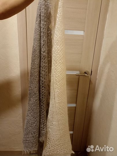 Пуховый платок паутинка