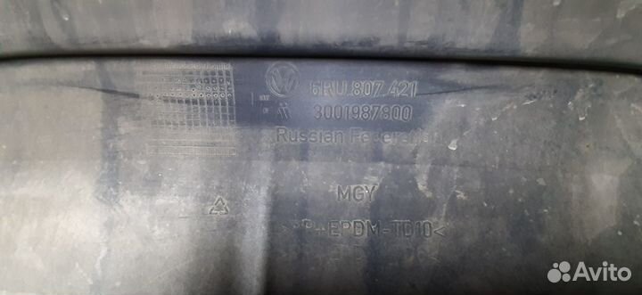 Задний бампер фольцваген поло дорейст