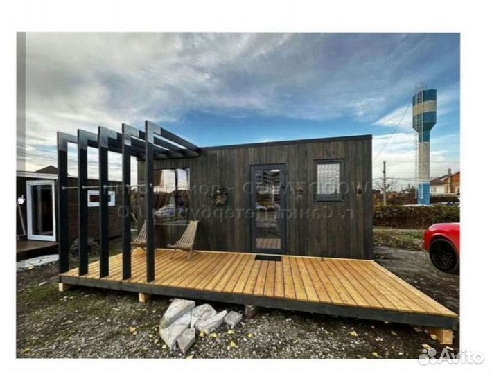 Дом Лофт доставкой 6х4,5. Артикул 17-483/RE255