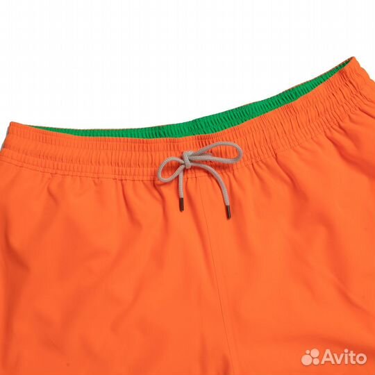 Яркие оранжевые шорты для мужчин Polo Ralph Lauren