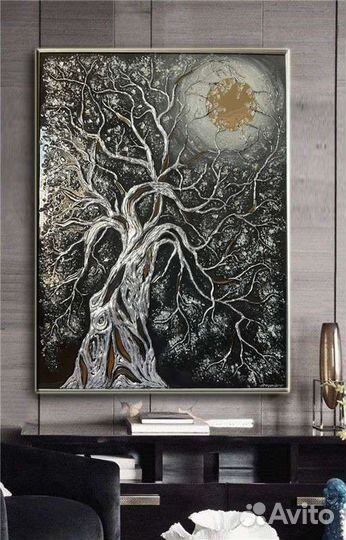 Фламинго зеркальная картина