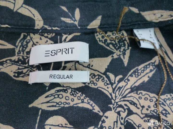 Рубашка мужская,esprit''оригинал-XL-50-52-лен