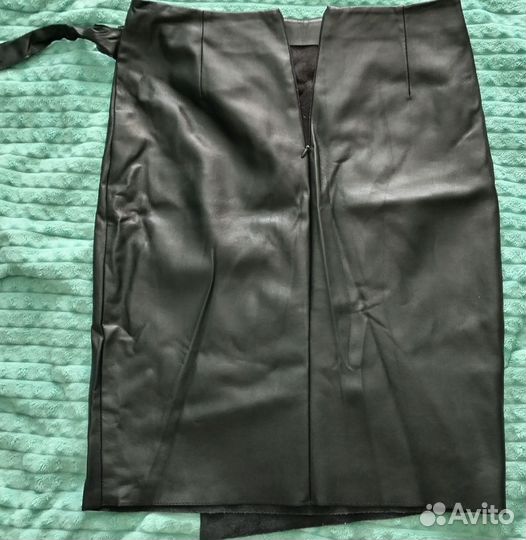 Кожаная юбка натуральная 44 46