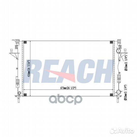 Радиатор 1.40.14647.523 reach