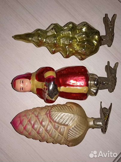 Елочные игрушки на прищепке