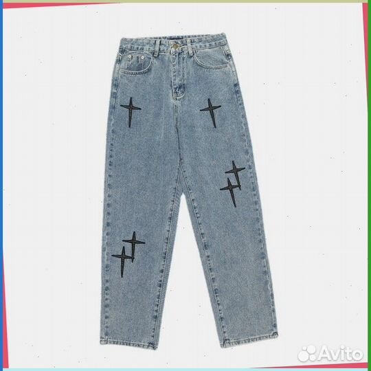 Штаны карго Y2K с крестами (13303 Artikle: )