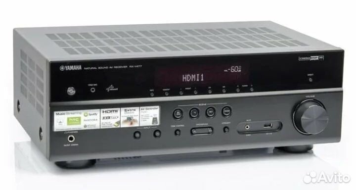 AV Ресивер Yamaha RX-V477 5.1 (Airplay, 4K, 135W)