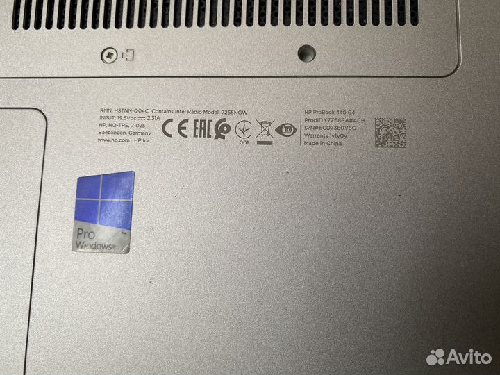 Ноутбук hp probook 440G4