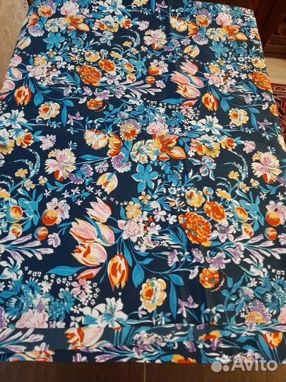 Отрез ткани шелк натуральный