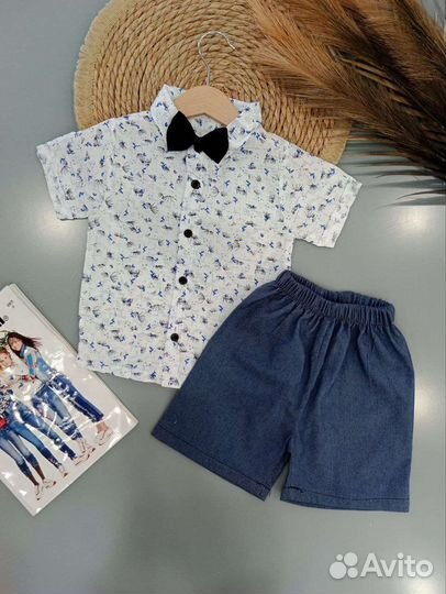 Костюм шорты рубашка