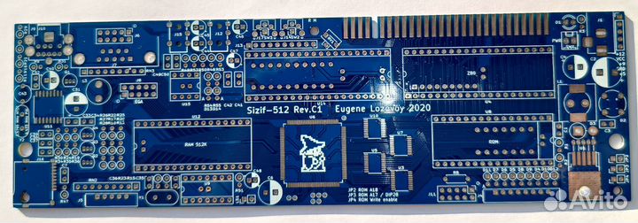 Чистая плата Sizif 512 rev.C1 (клон ZX Spectrum)