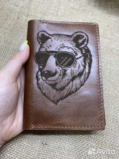 Обложка для паспорта из натуральной кожи