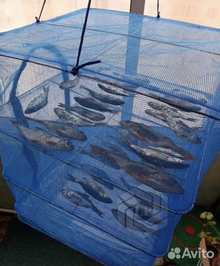 Сетка сушилка для рыбы, грибов походная подвесная