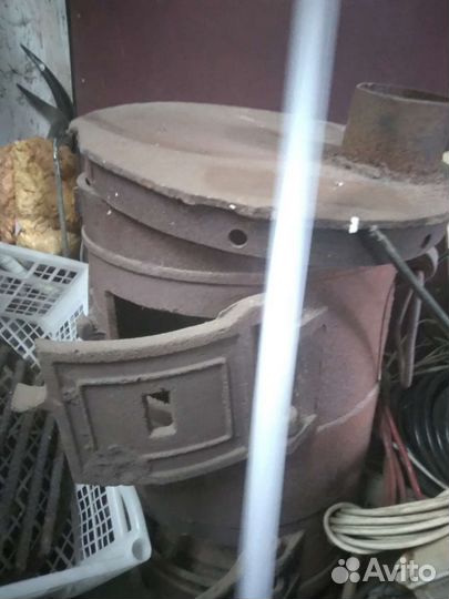 Печь буржуйка чугунная СССР