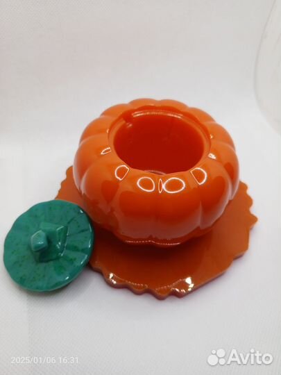 Шкатулка из эпоксидной смолы тыква