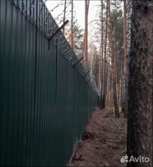 Колючая проволока егоза монтаж установка