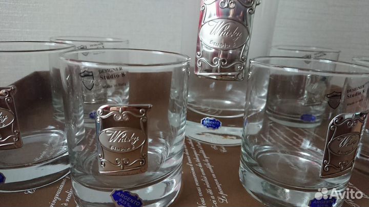 Набор Clasp штоф, 6 стаканов Италия