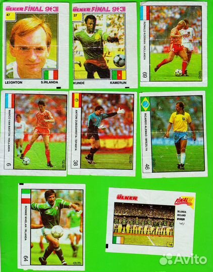 Вкладыши от жвачек Футбол