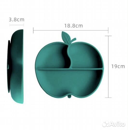 Тарелочка силиконовая секционная на присоске