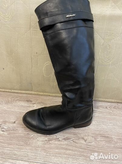 Сапоги кожаные