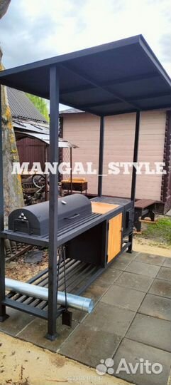 Мангал в стиле лофт