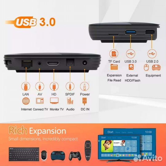 Тв приставка vontar x3 4/32