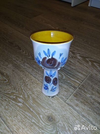 Винтажная ваза,светло розовая