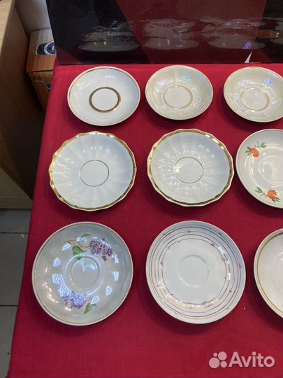 Блюдца Фарфор СССР лотом