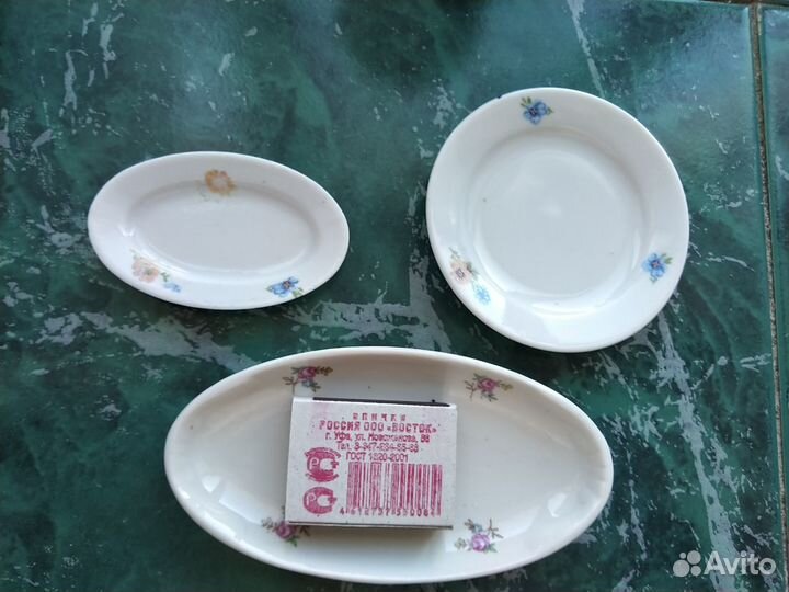 Разное-Посуда игрушечная Дулево, редкое блюдо СССР