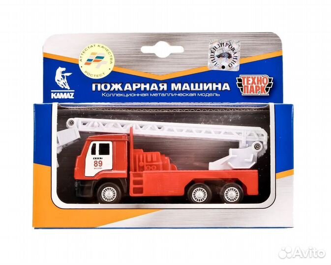 Технопарк Модель Пожарной машины 12см SB-16-22WB 2