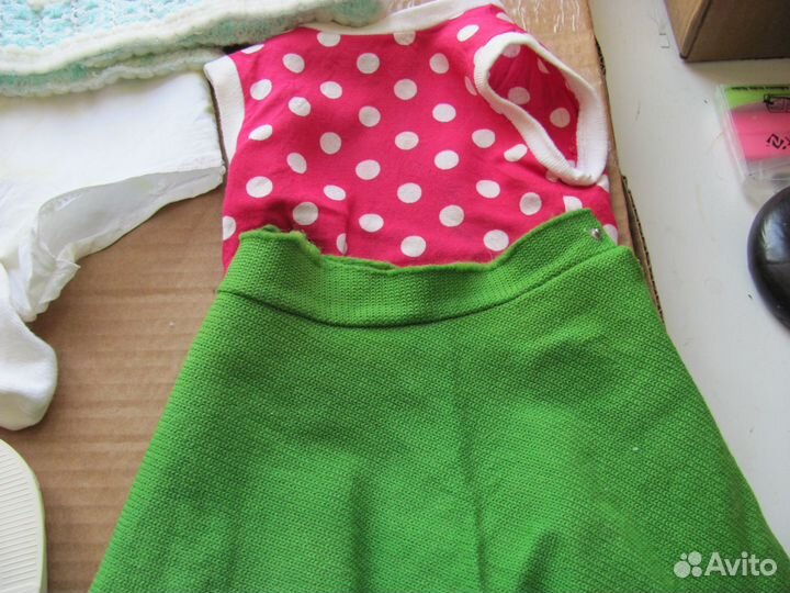 Одежда и туфли родные для куклы гдр 60 см