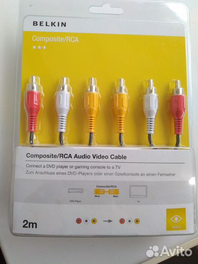 Кабель Аудио -Видео Тюльпаны