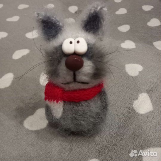 Вязаные игрушки котик