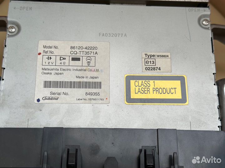 Штатная магнитола toyota rav4