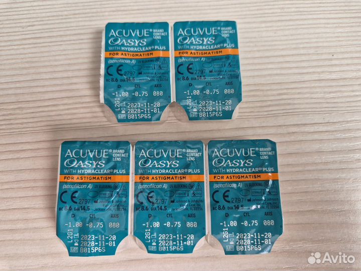 Линзы контактные acuvue oasys двухнедельные Астигм