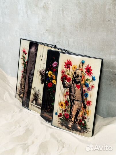 Стеклянное панно Heart, 71х47х1,5 см