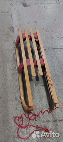 Сани детские двухместные складные