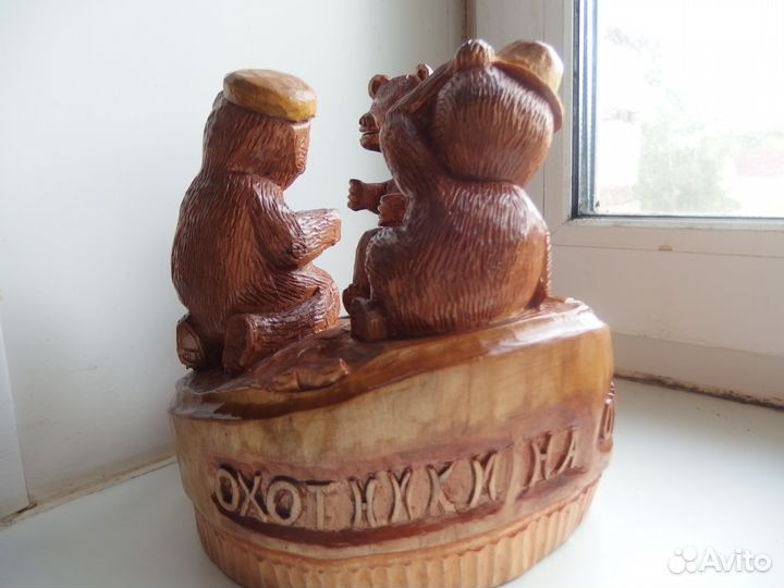 Композиция из березового пенька 