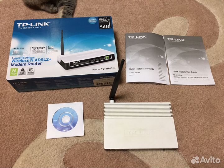 Маршрутизатор TP-Link TD-W8151N модем роутер
