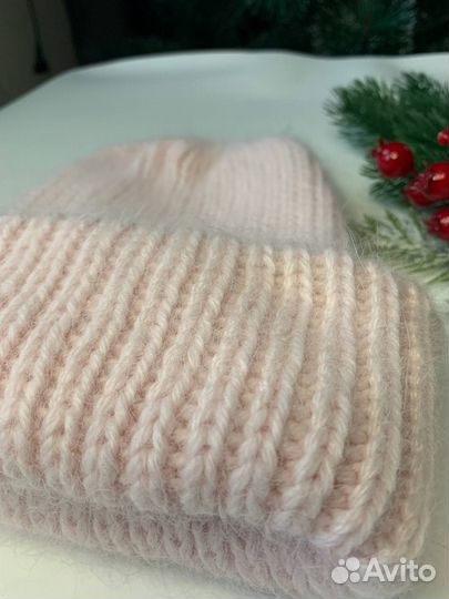 Шапка ручной работы из пуха норки, ангоры