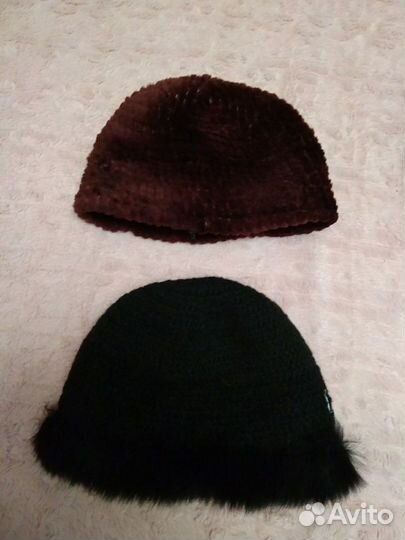 Шапка песец и бобрик