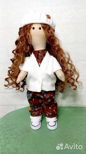 Кукла парижанка. Ручная работа